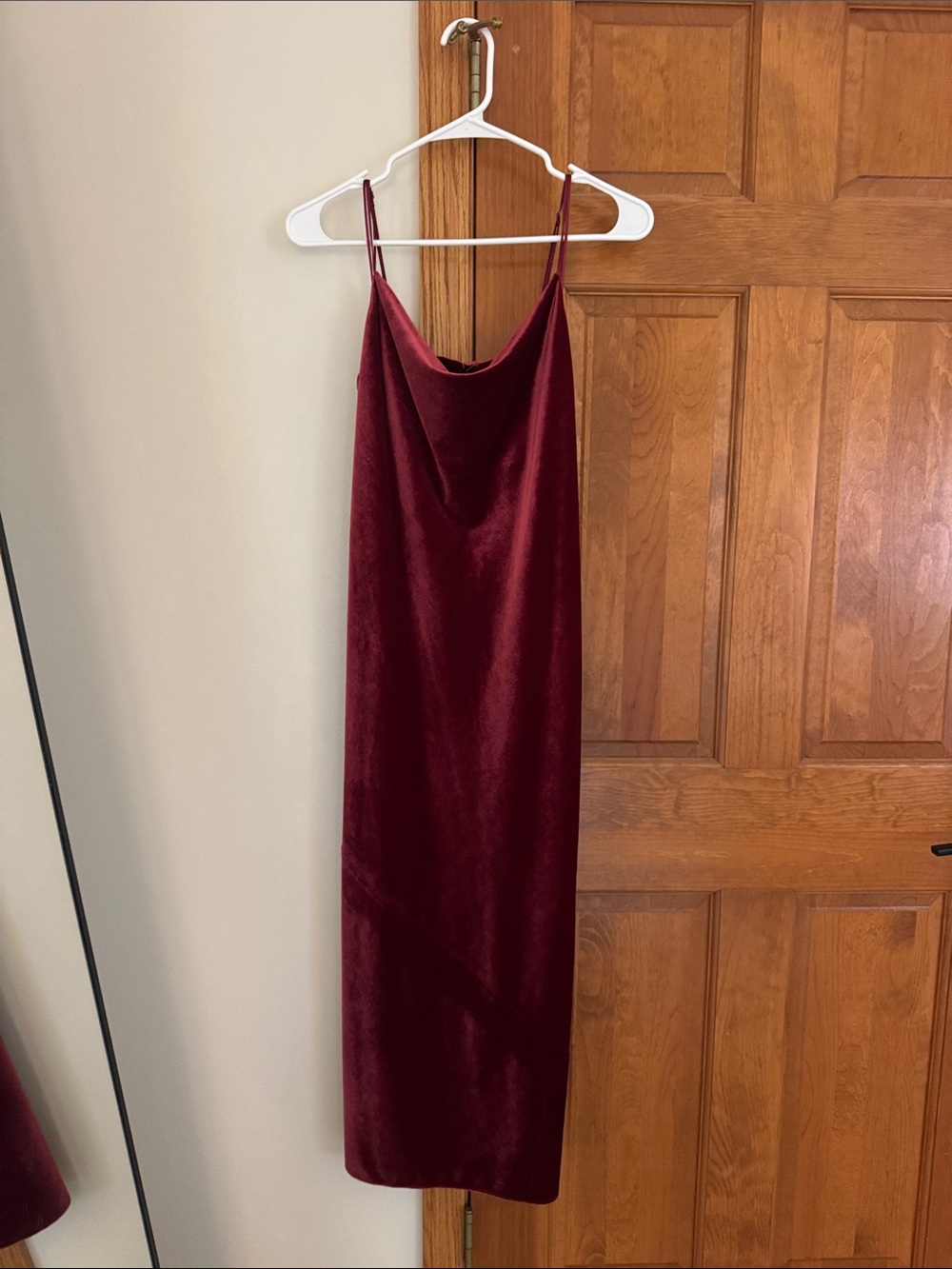 Banana Republic Velvet Slip Dress in Wine